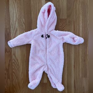 Pink Carter’s Sherpa bunting - 3M/ 3 months